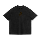 Gold Marble Logo Tee - Black