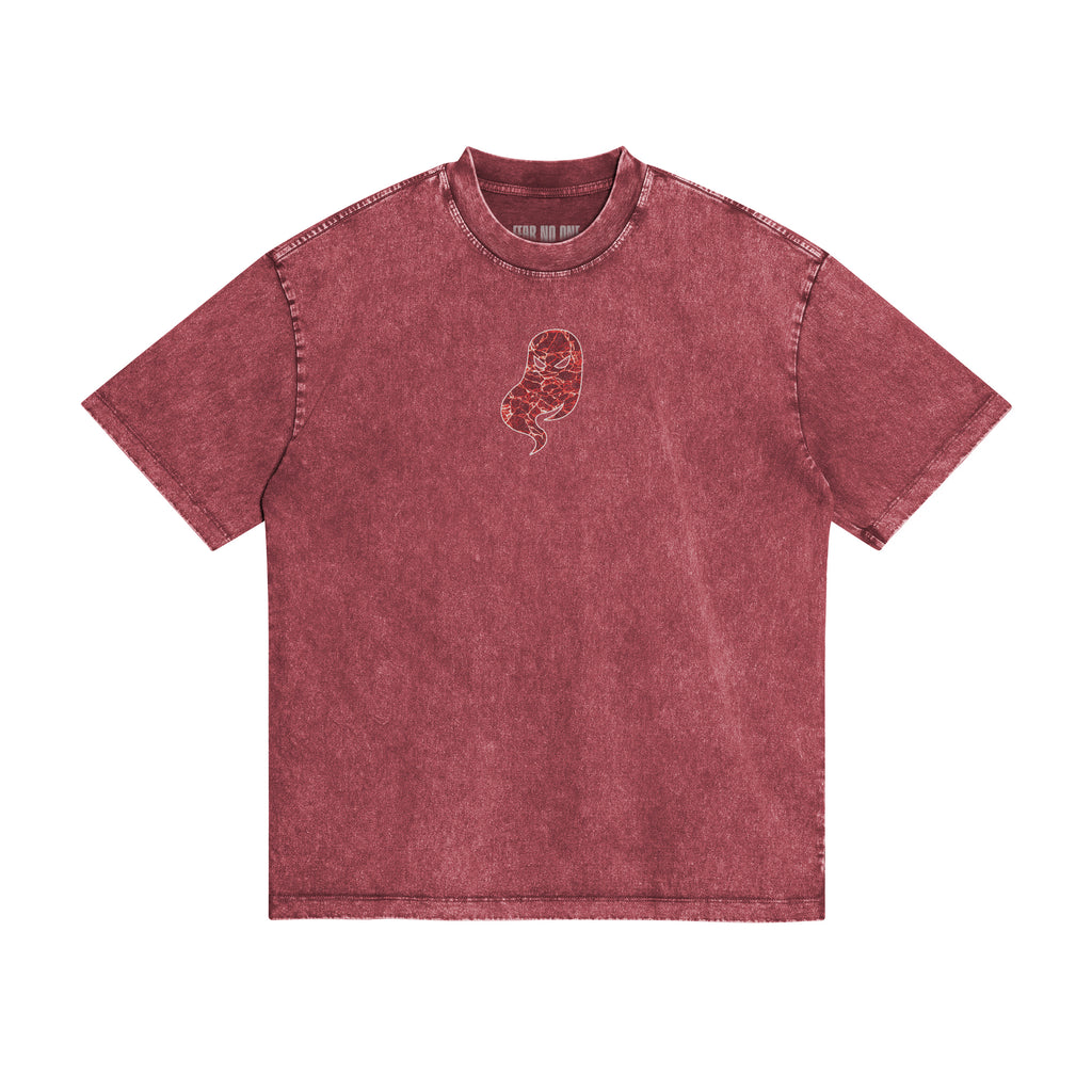 Red Marble Logo Tee - Red